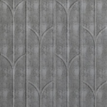 New Deco Dimension Wall Etched Silver