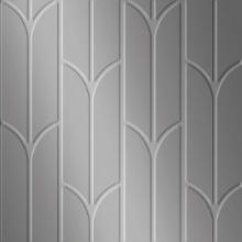 New Deco Dimension Wall Metallic Silver