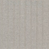 Ornette Dark Taupe Vertical Stripe Linen Wallcovering