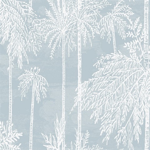 Palm Tree Floral Hampton Blue