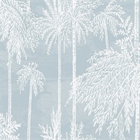 Palm Tree Floral Hampton Blue