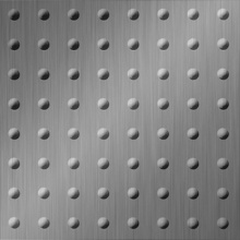 Rivet Ceiling Brushed Aluminum