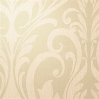 Rock 'N' Scroll Backstage Beige Damask