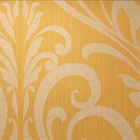 Rock 'N' Scroll Gold Record Damask