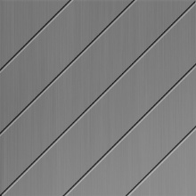 Slope Ceiling Brushed Aluminum