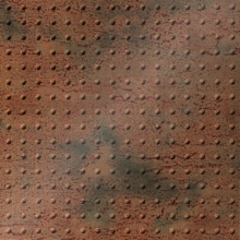 Small Rivet Ceiling Aged Copper