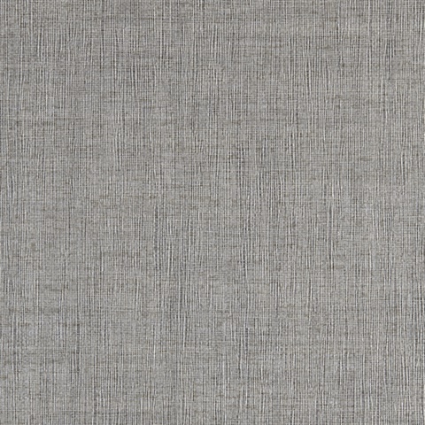 Grey Linen Commercial Wallpaper