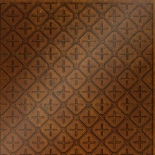 Square Button Ceiling Aged Gold