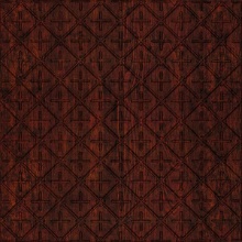 Square Button Ceiling Burgundy Grain