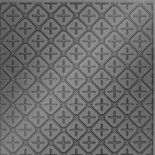 Square Button Ceiling Silver