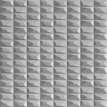 Square Dimension Wall Brushed Aluminum