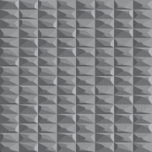 Square Dimension Wall Brushed Stainless