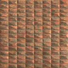 Square Dimension Wall Copper Patina