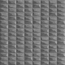 Square Dimension Wall Etched Silver