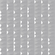 Square Dimension Wall Metallic Silver