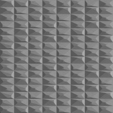 Square Dimension Wall Silver Crosshatch