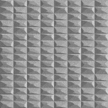 Square Dimension Wall Silver