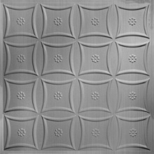 Starburst Ceiling Brushed Aluminum