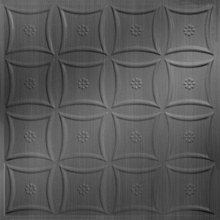 Starburst Ceiling Brushed Stainless