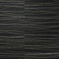 Strings Pitch Black Modern Horizontal Lines