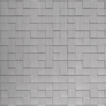 Too Hip to Be Square Dimension Wall Brushed Aluminum