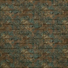 Too Hip to Be Square Dimension Wall Copper Patina