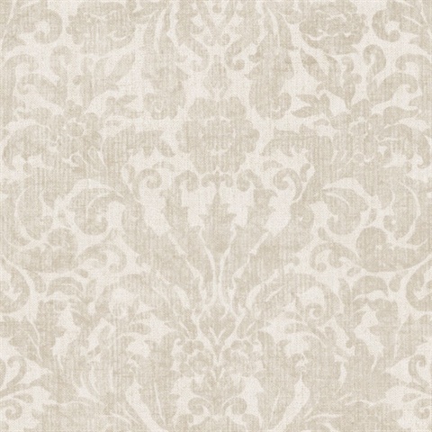 Twill Cream Damask