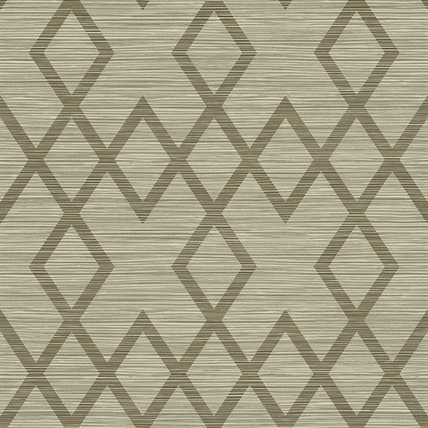 Vana Brown Woven Diamond
