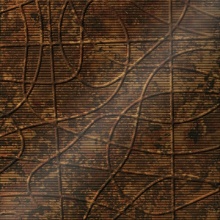 Wired Dimension Wall Bronze Patina